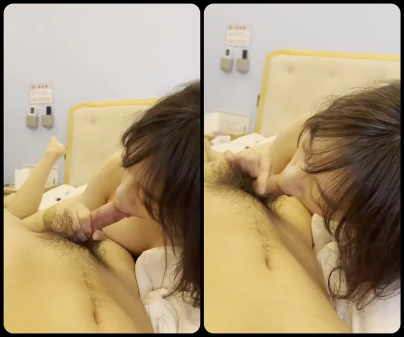 Nhân tình ngoan liếm láp cây hàng bự của anh