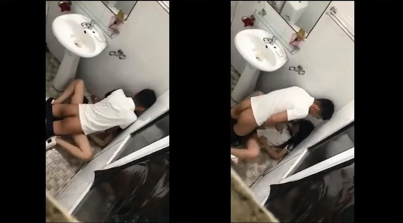 Tình nhân say xỉn và nhân tình trong phòng tắm nhà hàng